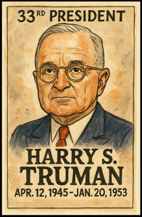 Harry S. Truman 33rd President Poster