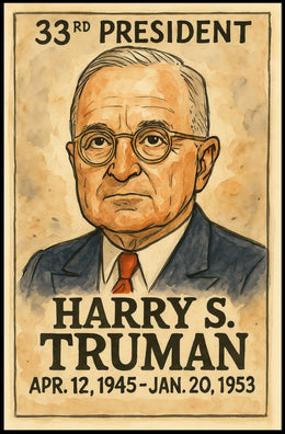 Harry S. Truman 33rd President Poster