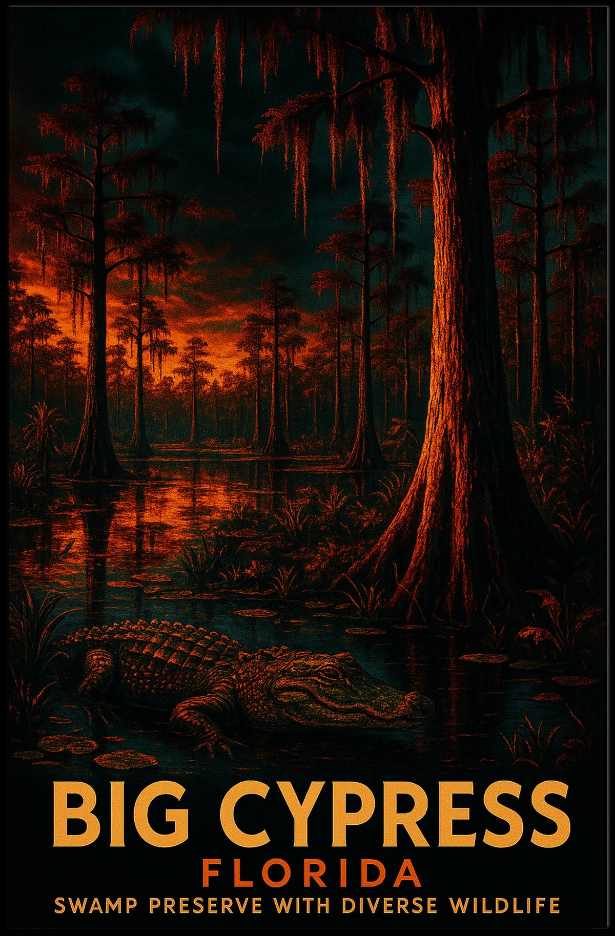 Big Cypress Florida Swamp Preserve Poster