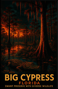 Big Cypress Florida Swamp Preserve Poster