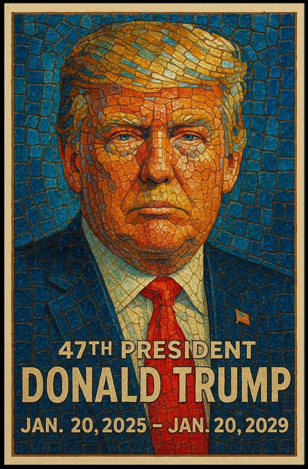 Donald Trump 47th President Poster