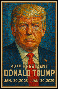 Donald Trump 47th President Poster