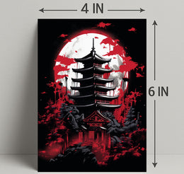 Moonlit Pagoda Poster