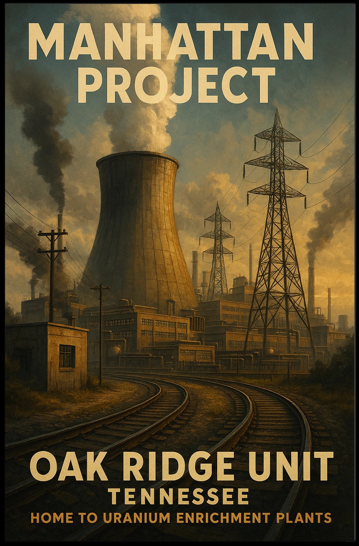 Manhattan Project Oak Ridge Unit Poster