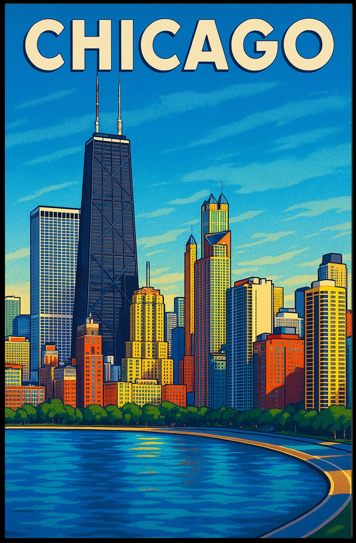 Chicago Skyline Poster