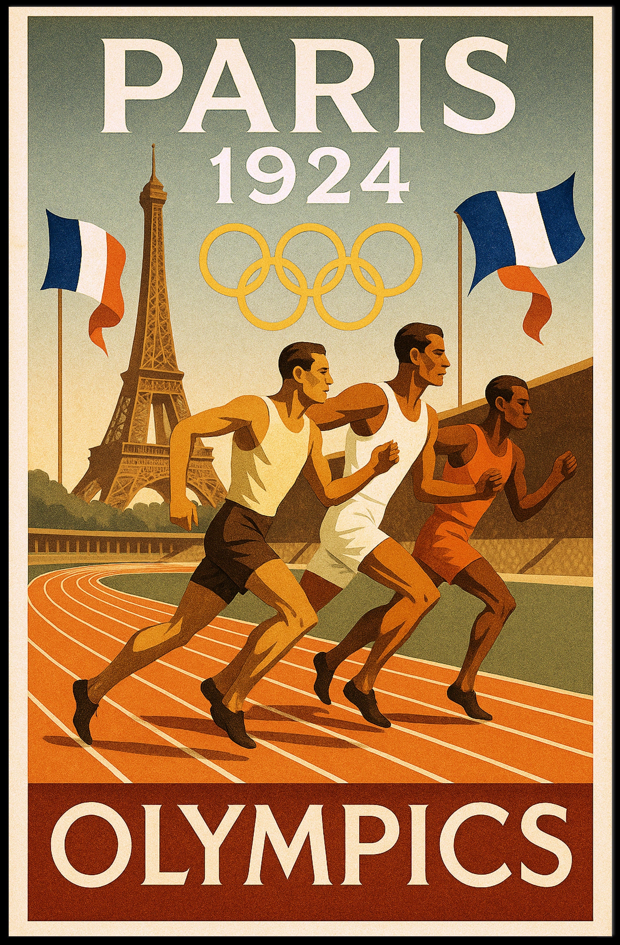 Paris 1924 Olympics Poster