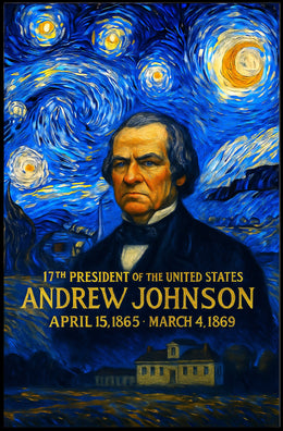 Andrew Johnson 17th President of the United States Presidential Masterpiece Series Poster