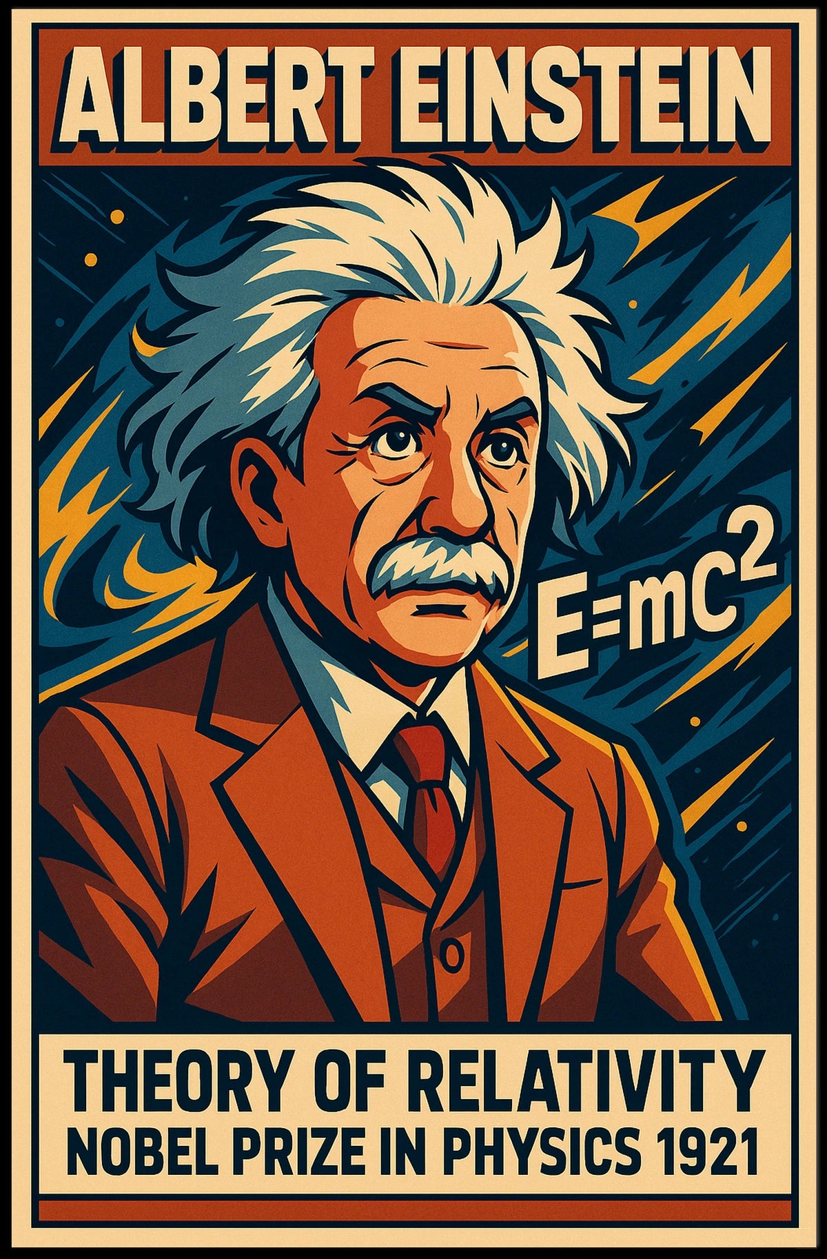 Albert Einstein Theory Of Relativity Poster