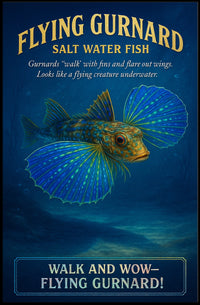 Flying Gurnard Salt Water Fish Poster
