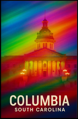 Columbia South Carolina Vibrant Pop Art Poster