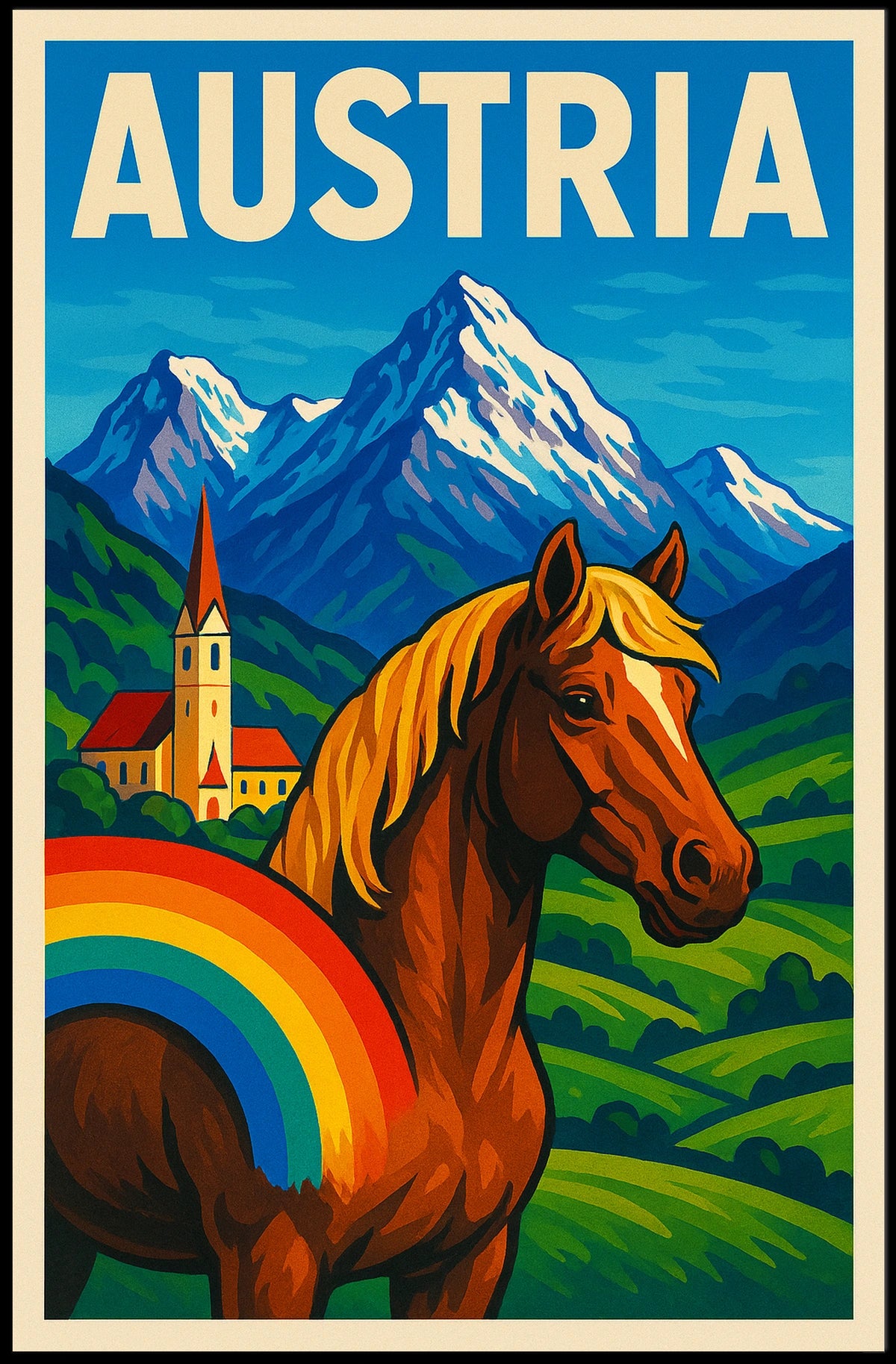 Austria A Vibrant Landscape Poster