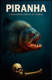 Piranha A Dangerous Breed of Terror Poster PosterGoat