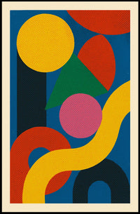 Abstract Geometric Composition Poster