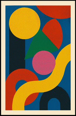 Abstract Geometric Composition Poster