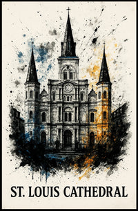 St. Louis Cathedral Art Poster