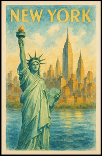 New York Cityscape Poster