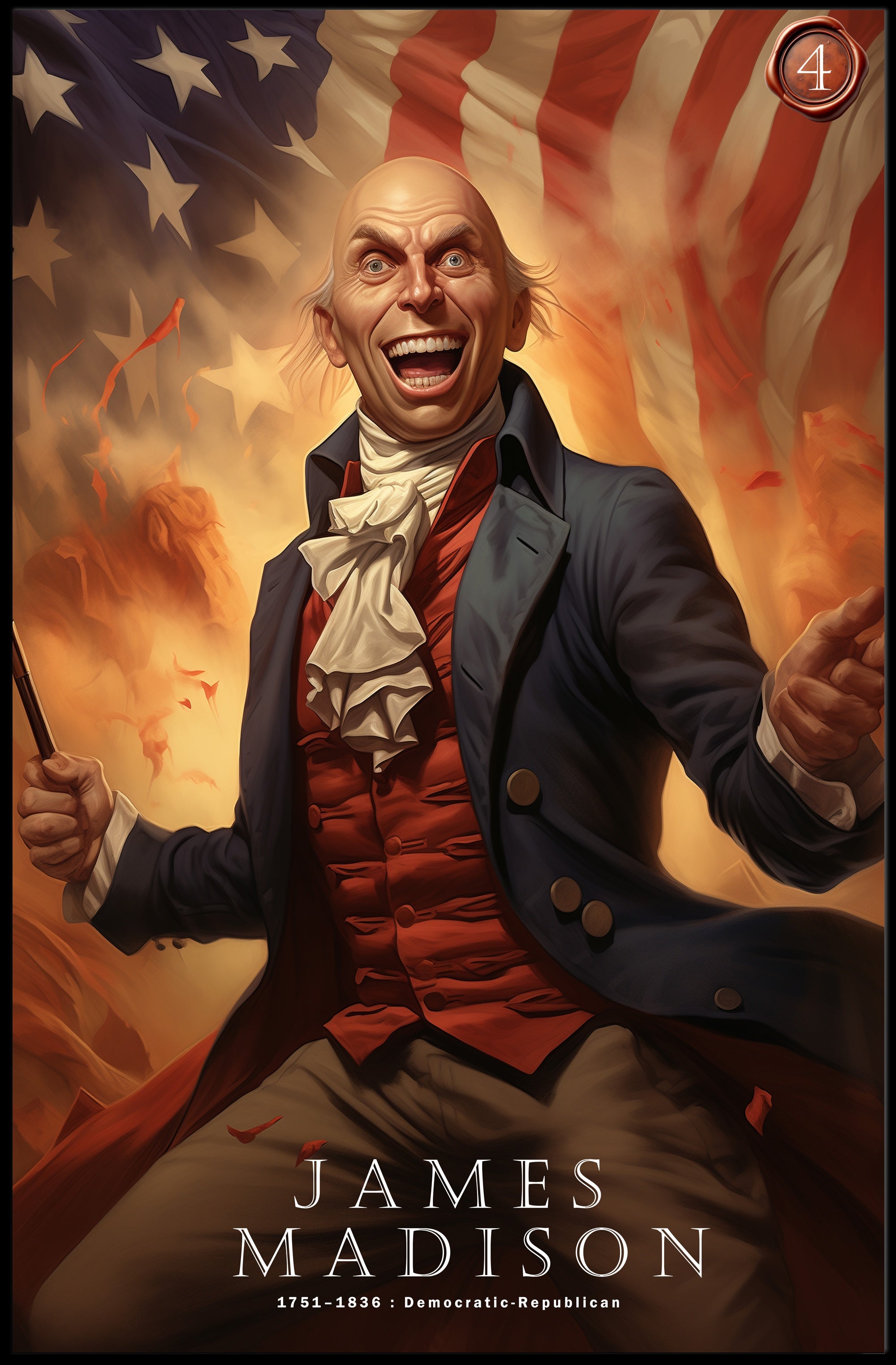James Madison Patriotic Poster