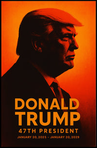 Donald Trump 47th President Patriotic Vintage Poster
