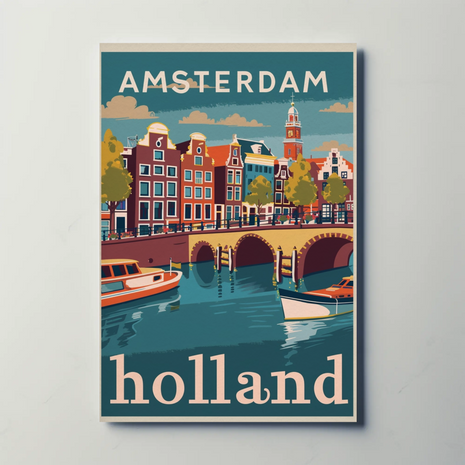 Amsterdam's Canals Poster
