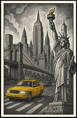 New York City Icons Poster