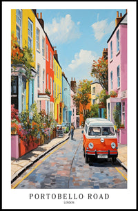 Portobello Road London Poster