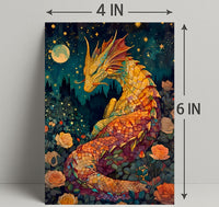 Mystical Dragon Garden Enchantment Fantasy or Mythology Poster