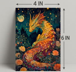 Mystical Dragon Garden Enchantment Fantasy or Mythology Poster