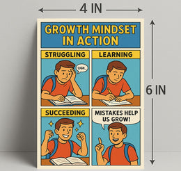 Growth Mindset in Action Poster PosterGoat