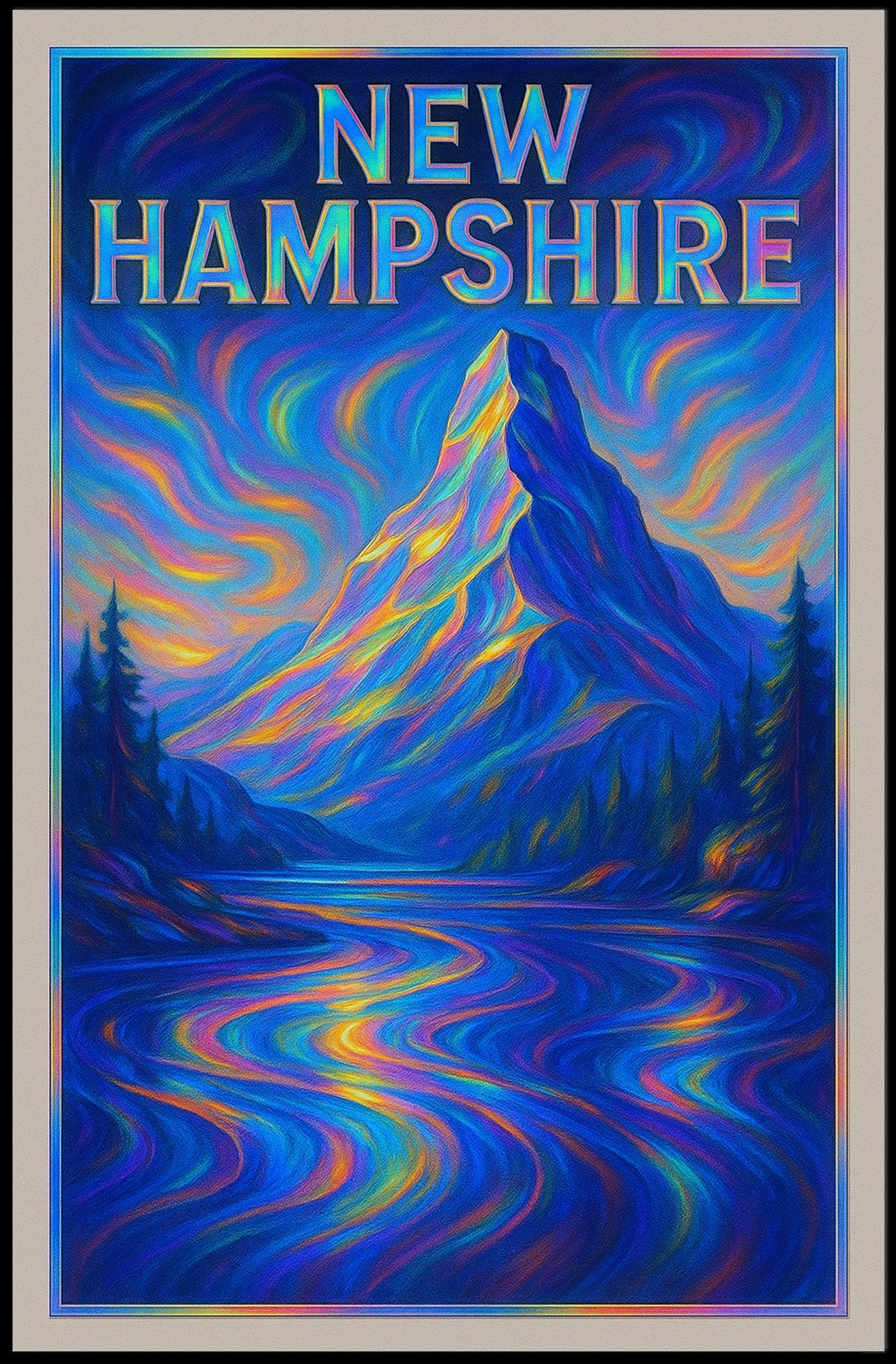New Hampshire Vibrant Landscapes Poster
