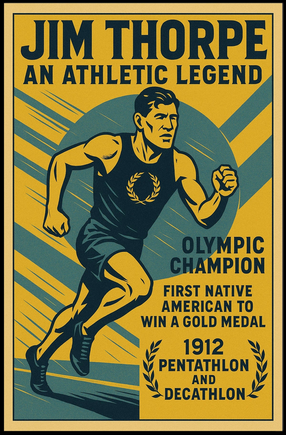 Jim Thorpe Legendary Athlete Jim Thorpe Poster