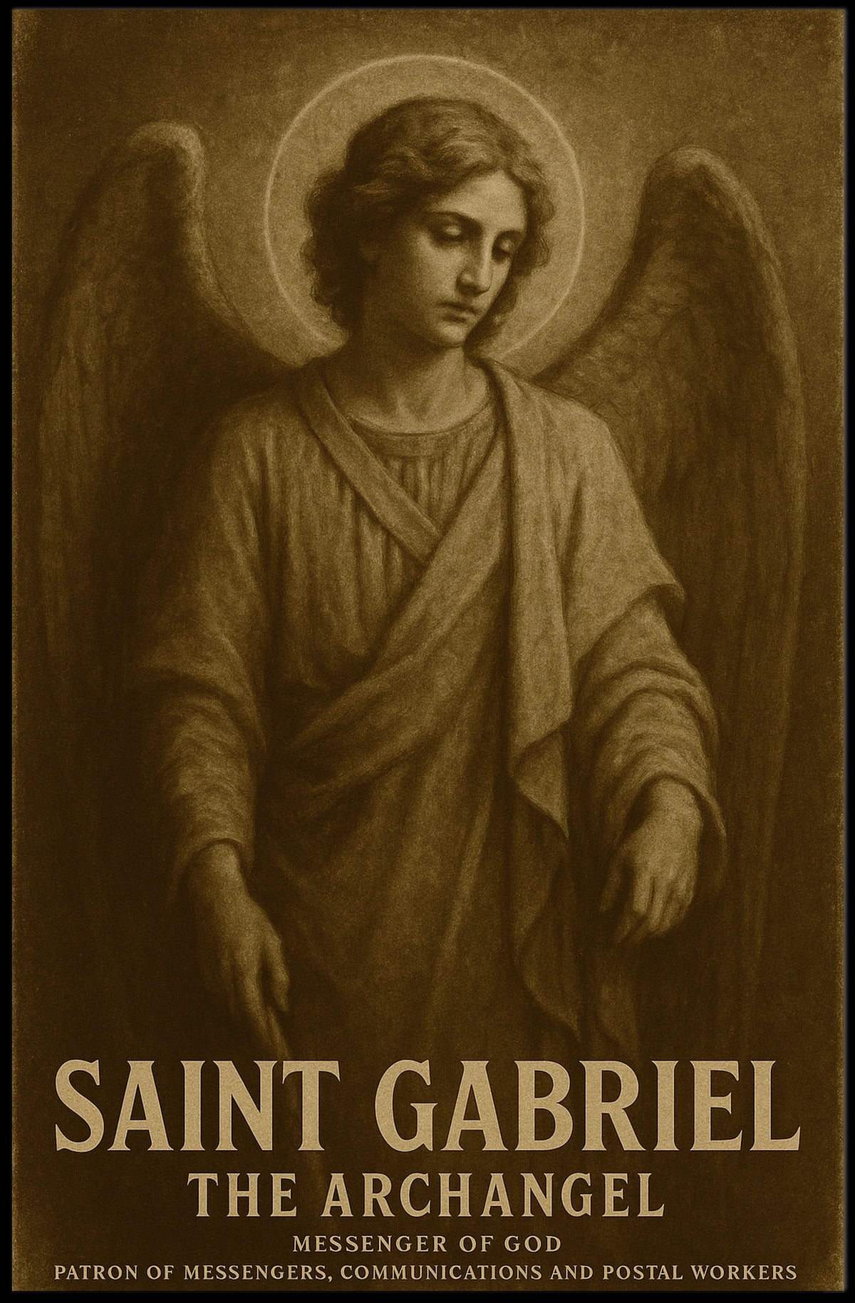 Saint Gabriel The Archangel Poster