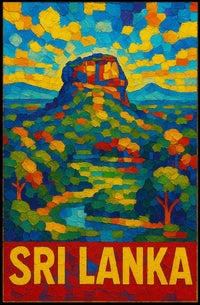 Sri Lanka Vibrant Landscape Poster