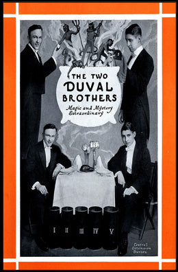 The Two Duval Brothers Magical Theatrical Performance Poster