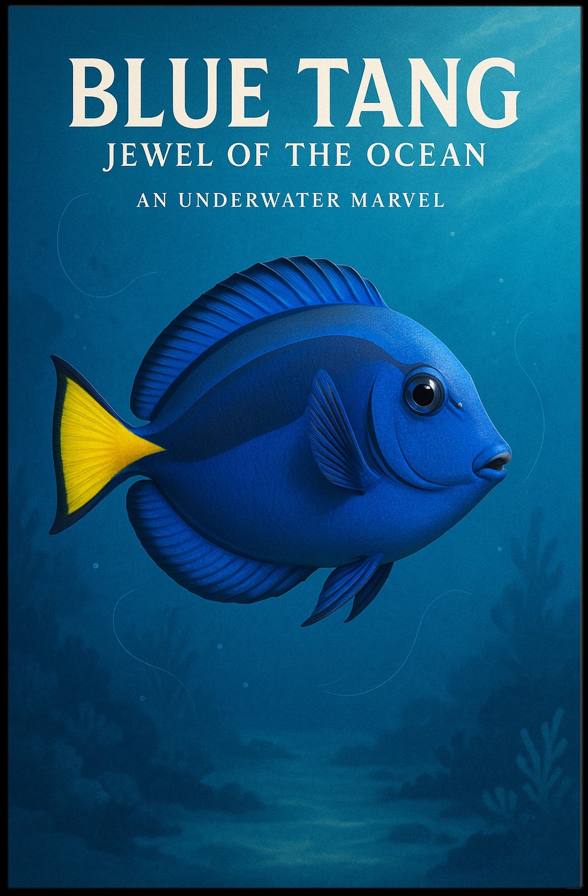 Blue Tang Jewel Of The Ocean Poster
