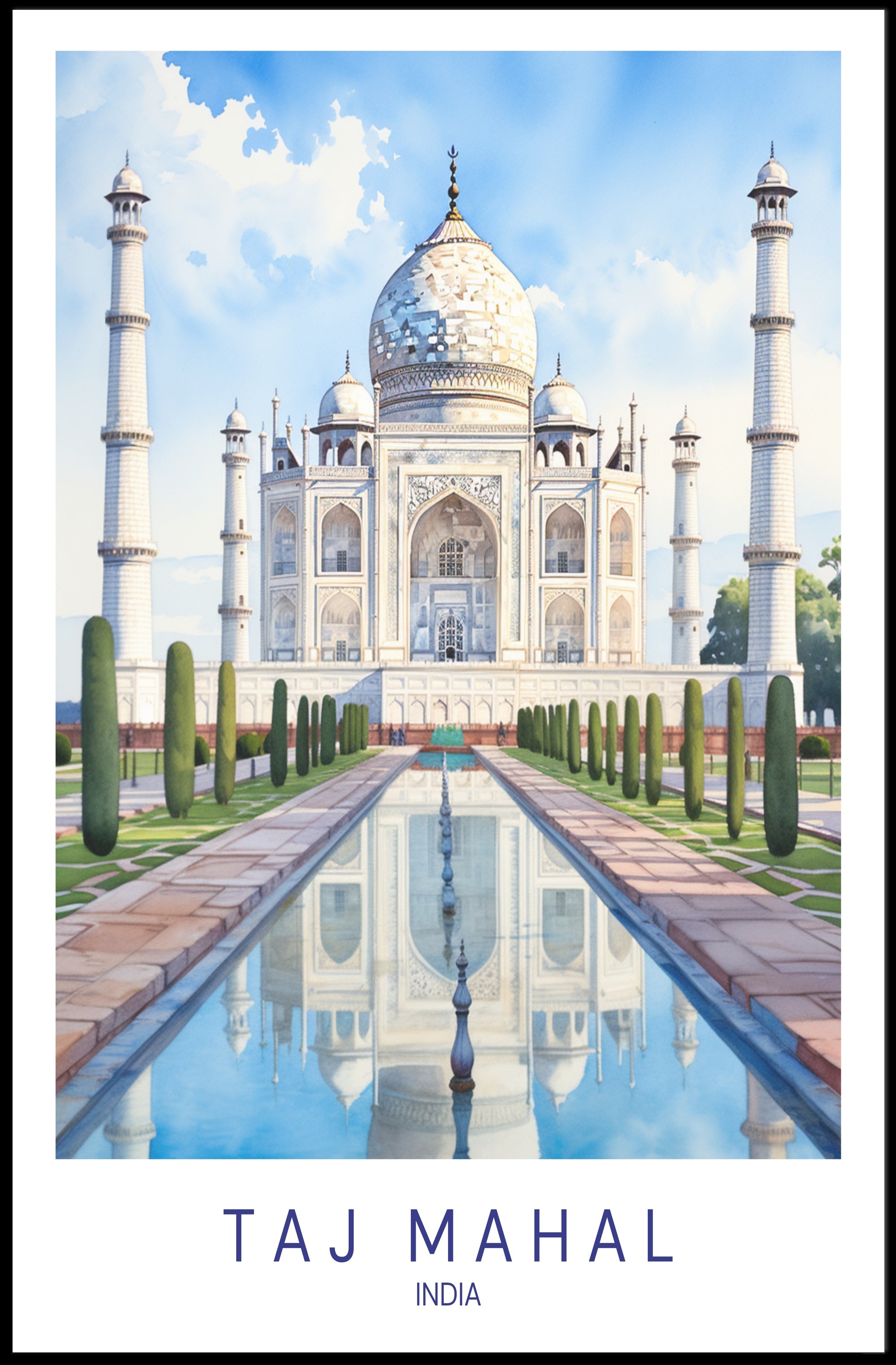 Taj Mahal Poster PosterGoat