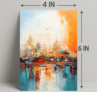 Abstract Cityscape Abstract Poster