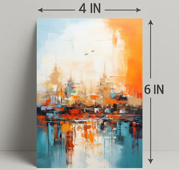 Abstract Cityscape Abstract Poster