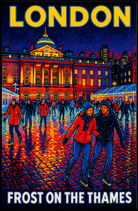 Frost On The Thames Poster