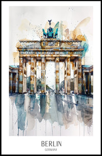 Berlin, Germany Artistic Impression Poster