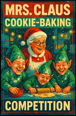 Mrs. Claus Cookie-Baking Competition Poster
