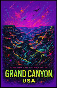 Grand Canyon A Wonder in Technicolor Poster