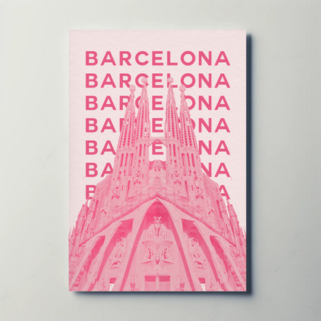 Barcelona Sagrada Família Architectural Travel Poster