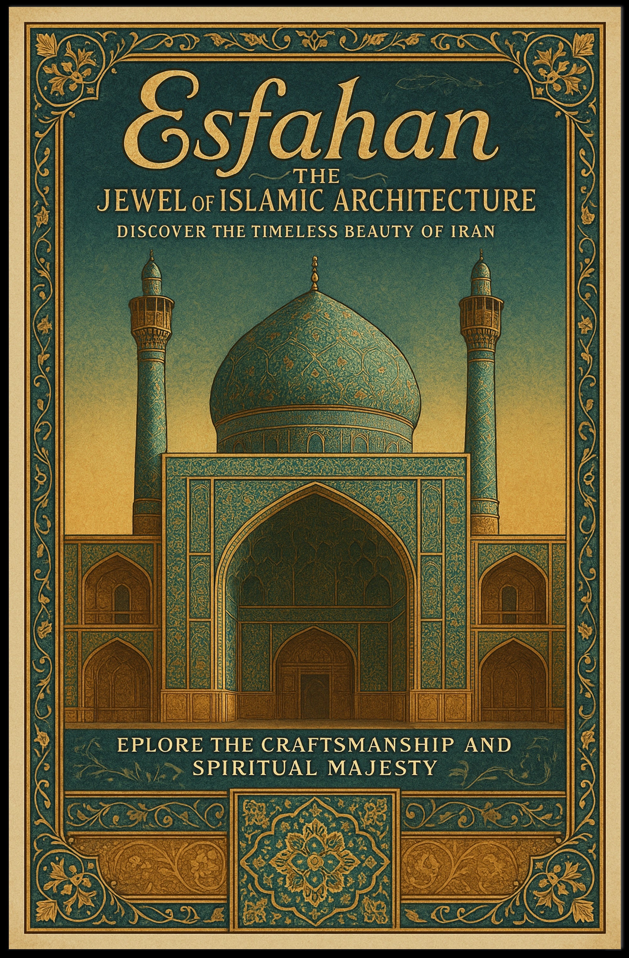 Esfahan – The Jewel of Islamic Architecture Poster PosterGoat