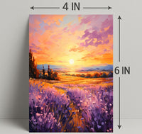 Lavender Sunset Poster