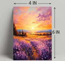 Lavender Sunset Poster