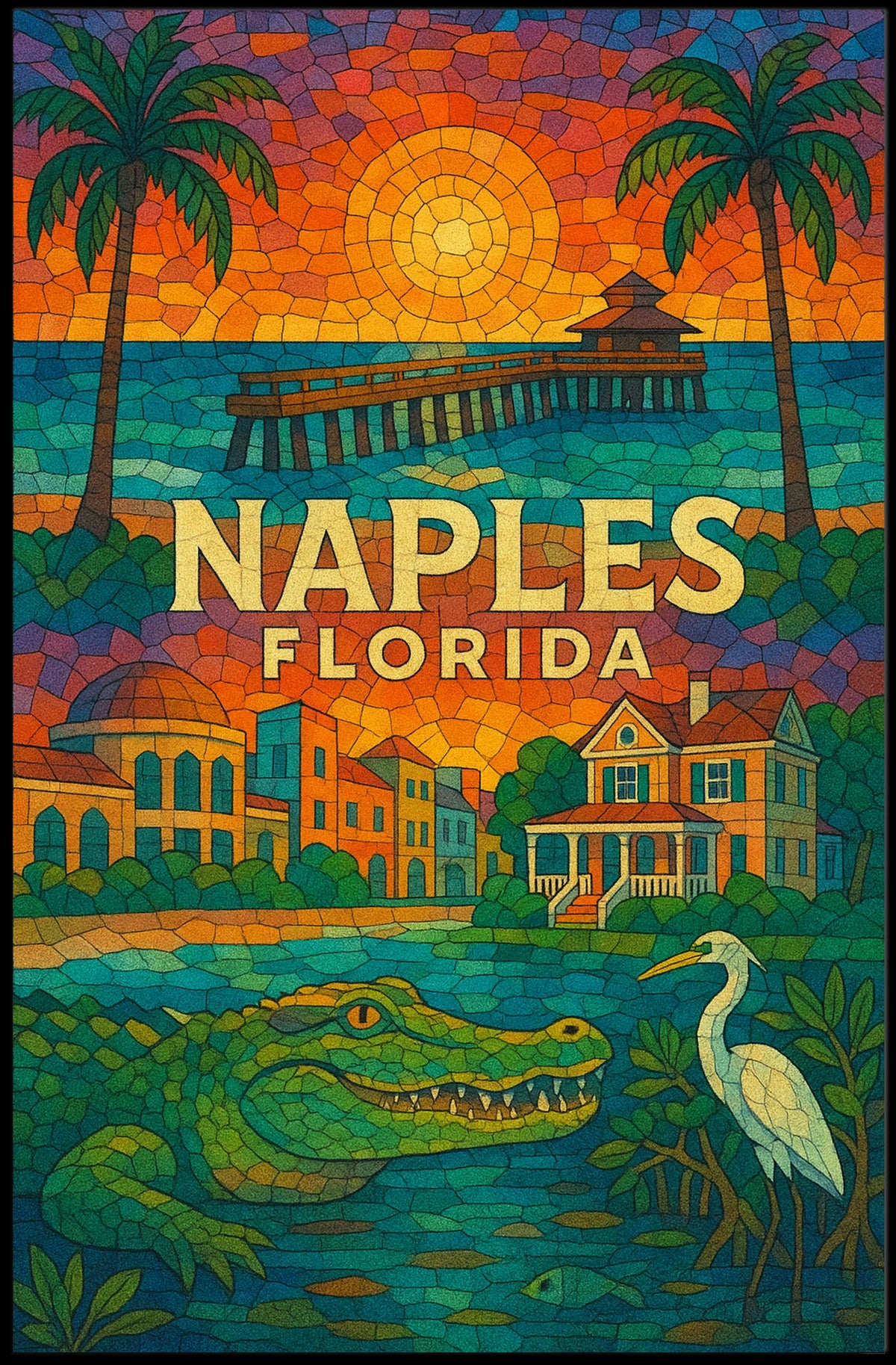 Vibrant Naples, Florida Poster