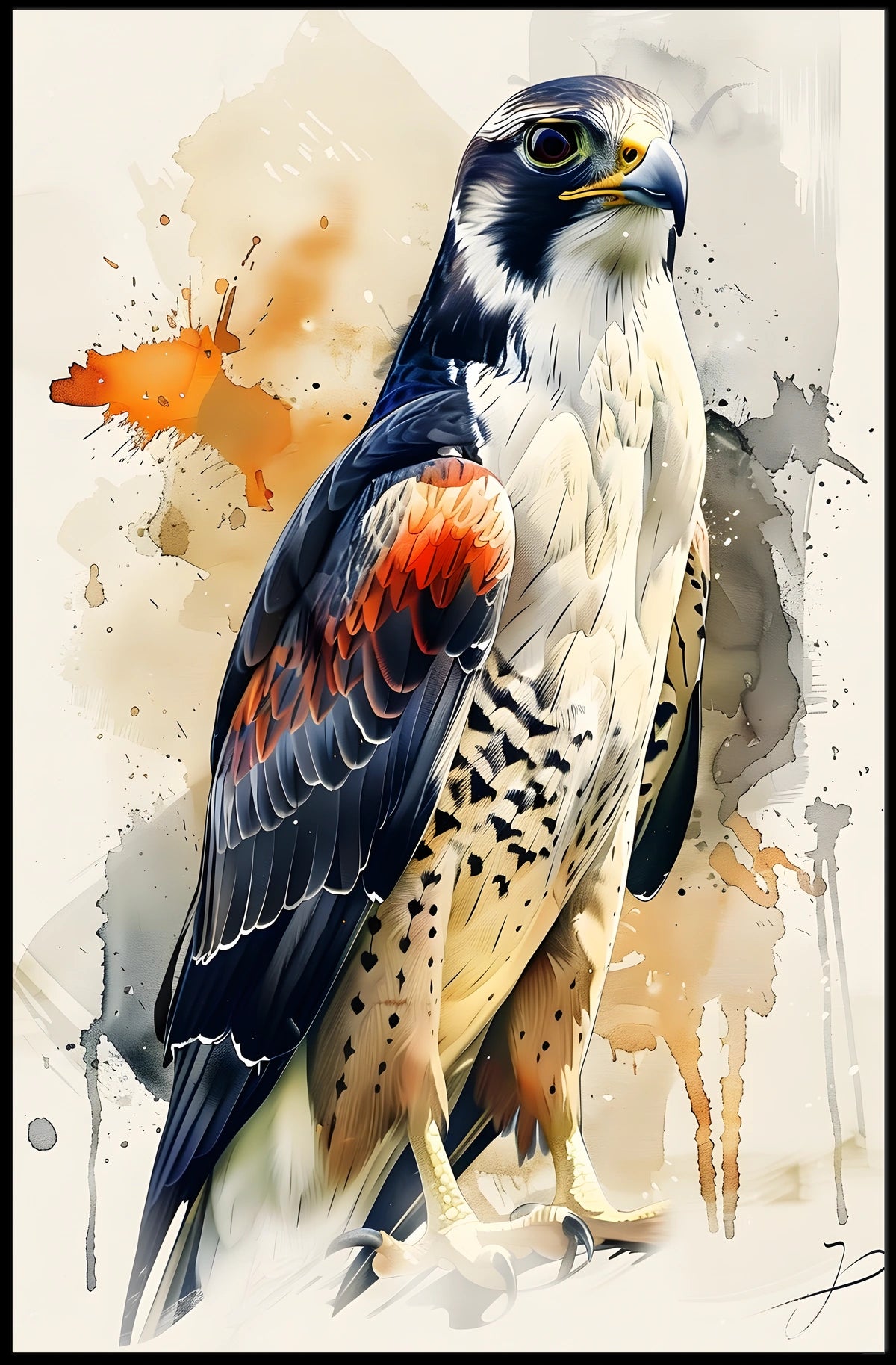 Majestic Falcon Poster