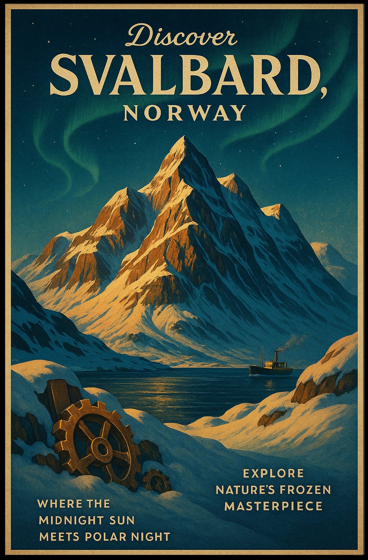 Discover Svalbard, Norway Poster