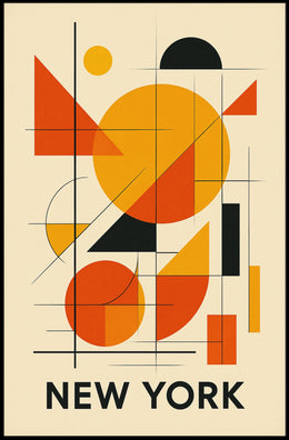 New York Abstract Poster