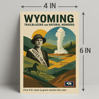 Wyoming Trailblazers and Natural Wonders Poster PosterGoat